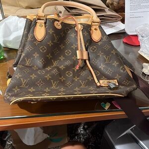 Louis Vuitton Brown and Tan Monogram Tote